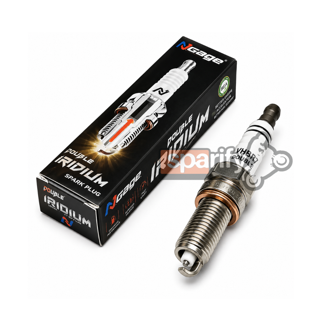 NGage Powerparts BN8RTIIA-9 Double Iridium Spark Plug for Harley-Davidson X440 T