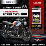 CRANK1 CFB412 carbon rear brake pads for Triumph Speed Twin 900 2025