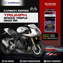 CRANK1 CFB744 carbon front brake pads for Triumph Speed Triple 1200 RR 2021 onwards