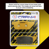 CRANK1 CRM9009 ceramic front brake pads for Harley Davidson Sportster Iron 883