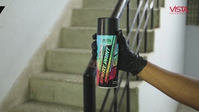 Vista Black Matte Spray Paint 400 ml automotive aerosol paint
