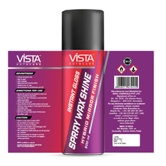 Vista Auto Care Spray Wax Shine 500ml car spray wax with UV protection

