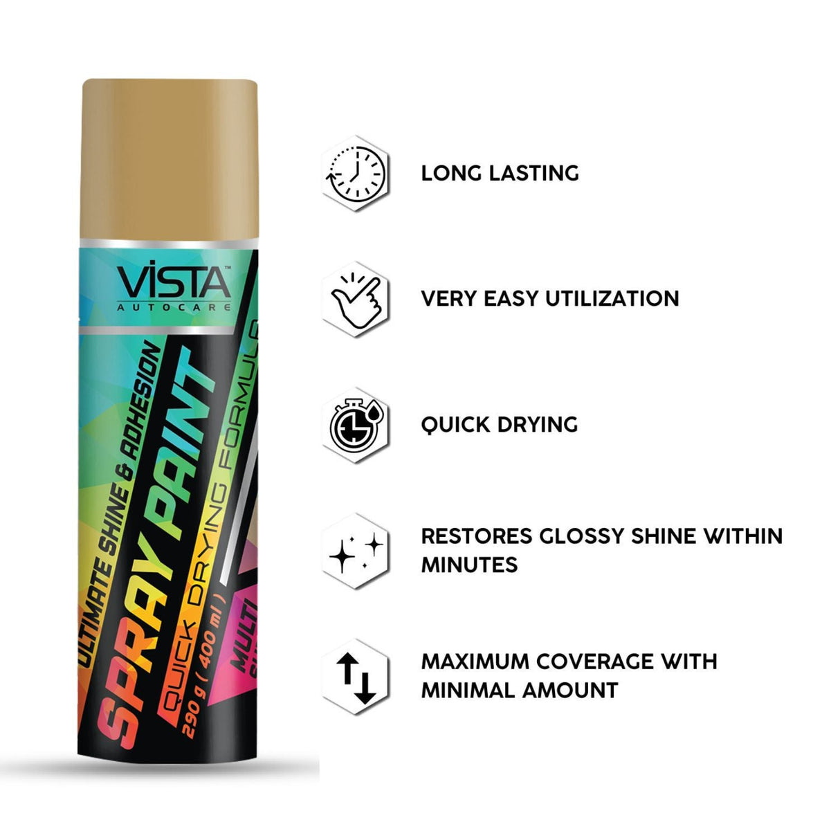 Vista Gold Spray Paint 400 ml

