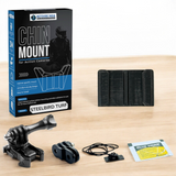 Steelbird Turf helmet chin mount installed for GoPro Insta360 DJI POV motovlogging action camera setup on motorcycle helmet