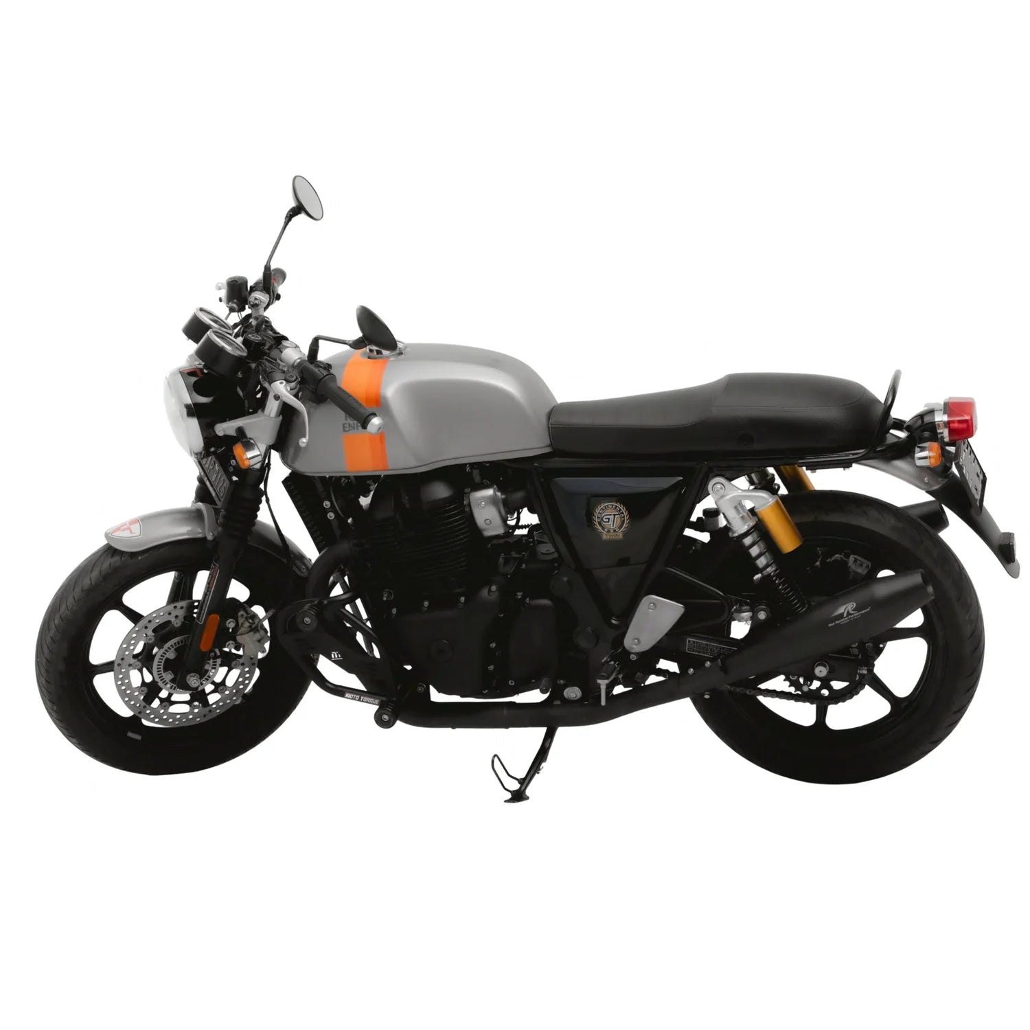 Red Rooster Stellar Black Matte Exhaust for Royal Enfield Interceptor 650 and Continental GT 650 performance exhaust upgrade