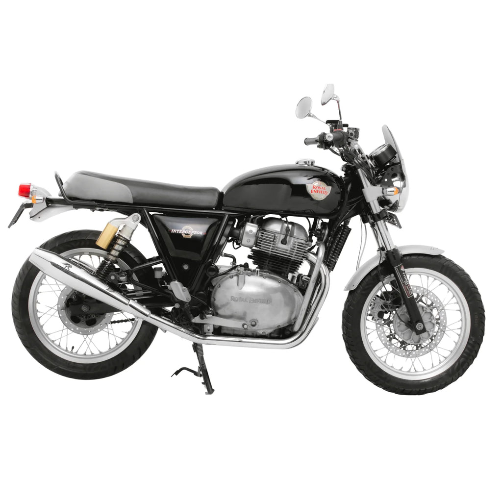 Red Rooster Stellar Polish Exhaust for Royal Enfield Interceptor 650 and Continental GT 650 performance upgrade
