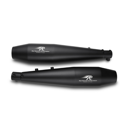 Red Rooster Stellar Black Matte Exhaust for Royal Enfield Interceptor 650 and Continental GT 650 performance exhaust upgrade