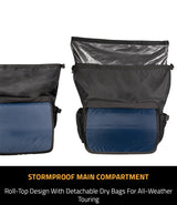 CRAMSTER Stallion 60L stormproof motorcycle saddlebags