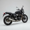 B Twinn stainless steel slip-on exhaust for Triumph Street Twin 900 motorcycle