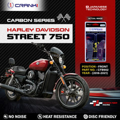 CRANK1 CFB902 carbon front brake pads for Harley-Davidson Street 750