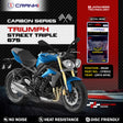 CRANK1 Carbon Brake Pads Rear for Triumph Street Triple 675 2013-2016 CFB312