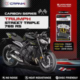 CRANK1 CFB744 carbon front brake pads for Triumph Street Triple 765 RS