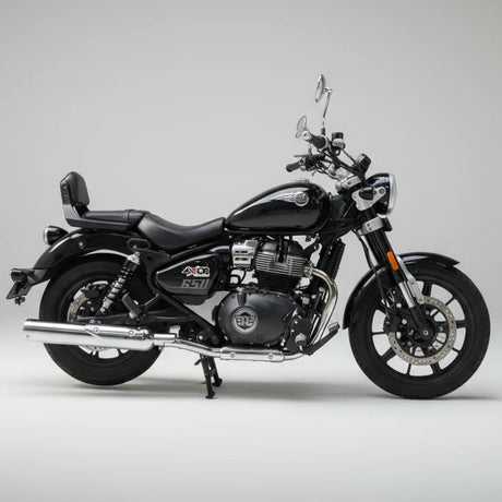 B-12 Bassmaster stainless steel barrel exhaust for Royal Enfield Super Meteor 650 motorcycle
