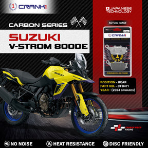 CRANK1 CFB471 carbon rear brake pads for Suzuki V-Strom 800DE 2024 onwards

