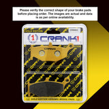CRANK1 CRM953 ceramic rear brake pads for Suzuki GSX-R1000 2011-2018