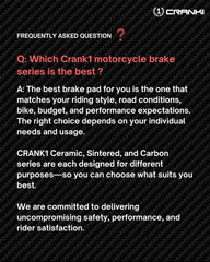 CRANK1 CFB914 carbon rear brake pads for Suzuki V-Strom 1000 2014-2016