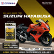 CRANK1 ceramic front brake pads for Suzuki Hayabusa GSX1300R 2008-2012 CRM553