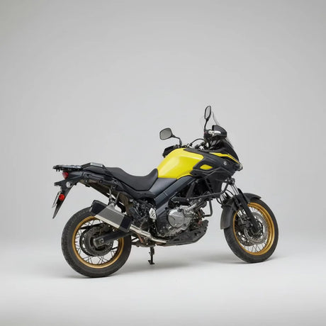 Barrel Storm exhaust Suzuki V Strom 650 with mid pipe performance touring exhaust India