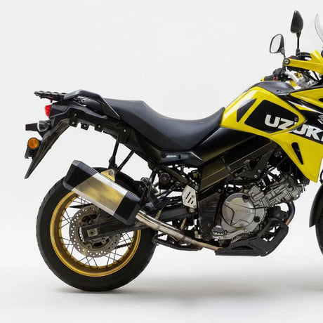 Barrel Storm exhaust Suzuki V Strom 650 with mid pipe performance touring exhaust India