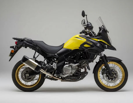 Barrel Storm exhaust Suzuki V Strom 650 with mid pipe performance touring exhaust India