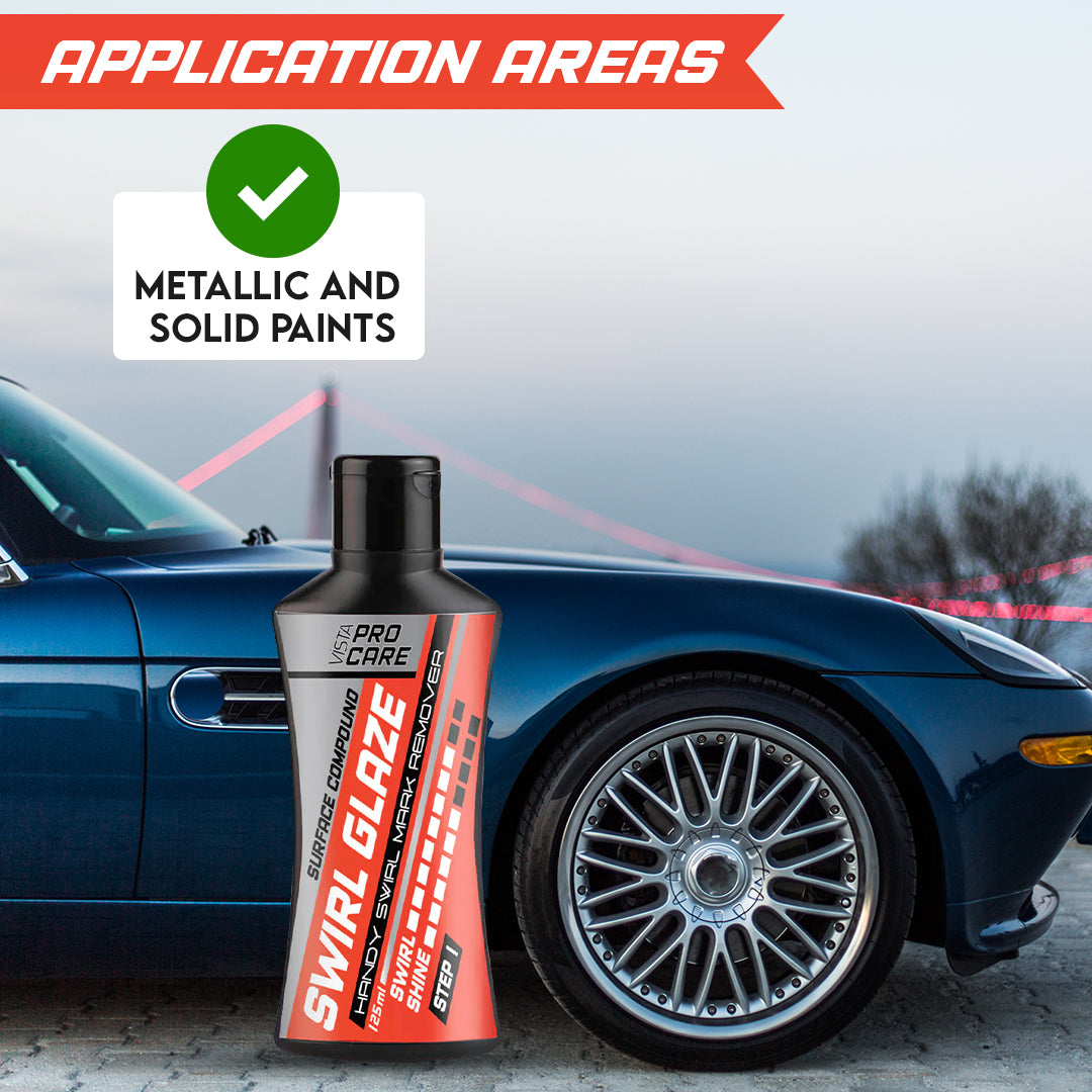 Vista Auto Care Swirl Glaze 125ml car swirl mark remover and paint restorer

