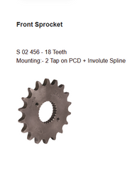 Brass Chain and Sprocket Kit 18T 38T 102 Links for Royal Enfield Thunderbird 500 500X BSORC CL273
