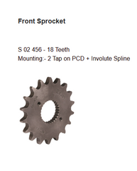 Brass Chain and Sprocket Kit 18T 38T 102 Links for Royal Enfield Thunderbird 500 500X BSORC CL273