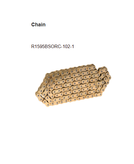 Brass Chain and Sprocket Kit 18T 38T 102 Links for Royal Enfield Thunderbird 500 500X BSORC CL273