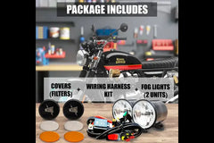 THUNDER SERIES – RETRO LED AUXILIARY/ FOG LIGHTS (COMBO SET) FOR MOTORCYCLES
