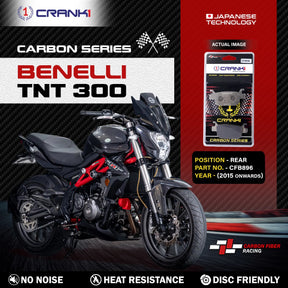 CRANK1 Carbon Rear Brake Pads CFB896 for Benelli TNT 300 2015 Onwards High Performance Motorcycle Brake Pads