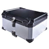 LGP 80L silver aluminum plane top box with backrest

