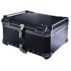 LGP 80L black aluminum plane top box with backrest


