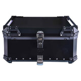 LGP 80L black aluminum plane top box with backrest


