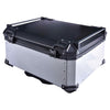 LGP 80L silver aluminum plane top box with backrest

