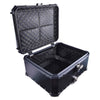 LGP 80L black aluminum plane top box with backrest

