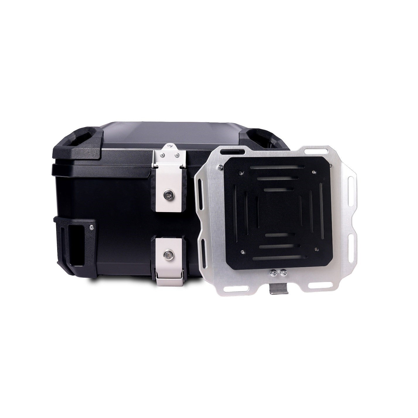 Moto Vanguard 50L black motorcycle top box premium ABS