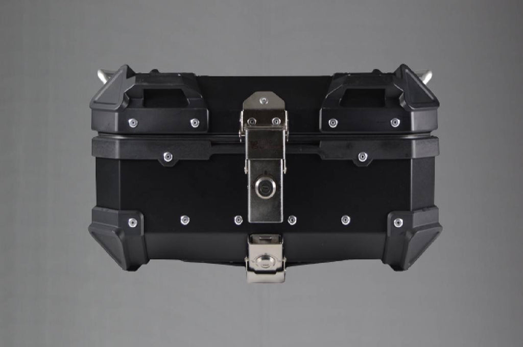 Moto Vanguard 22L black aluminum motorcycle top box