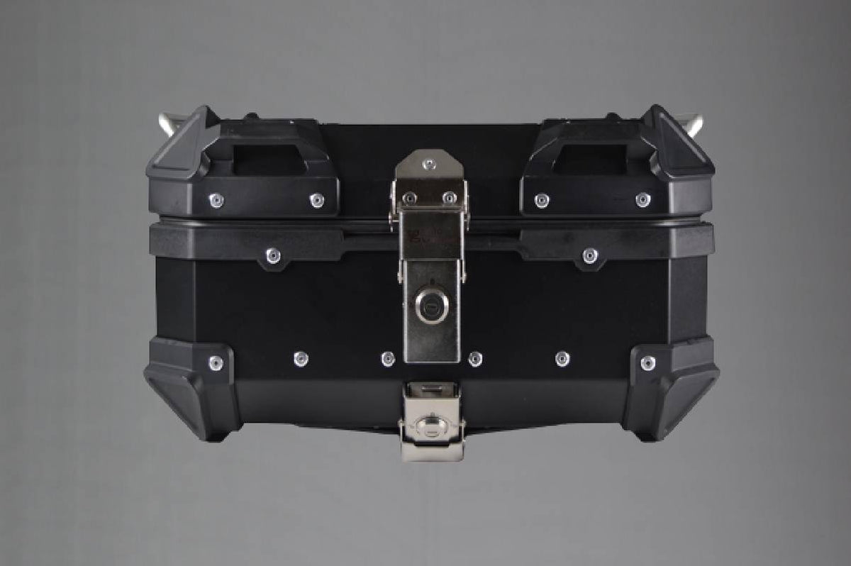 Moto Vanguard 22L black aluminum motorcycle top box