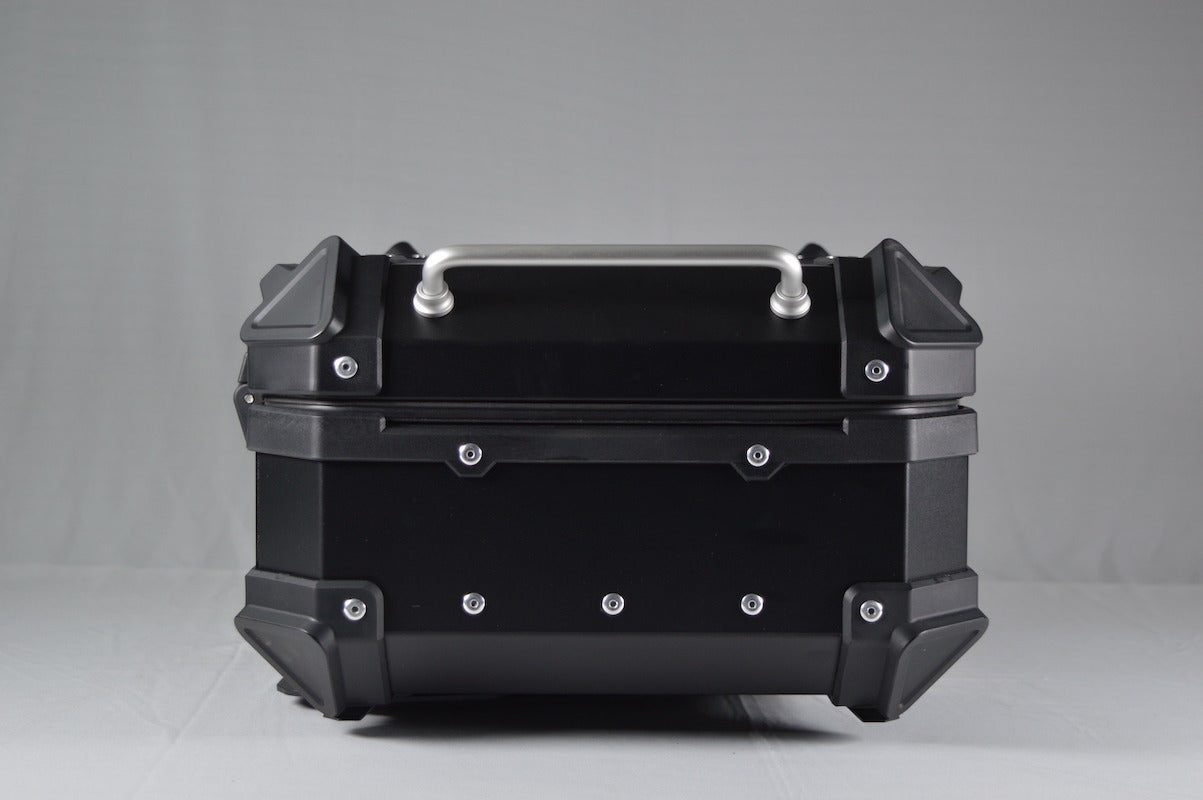 Moto Vanguard 22L black aluminum motorcycle top box