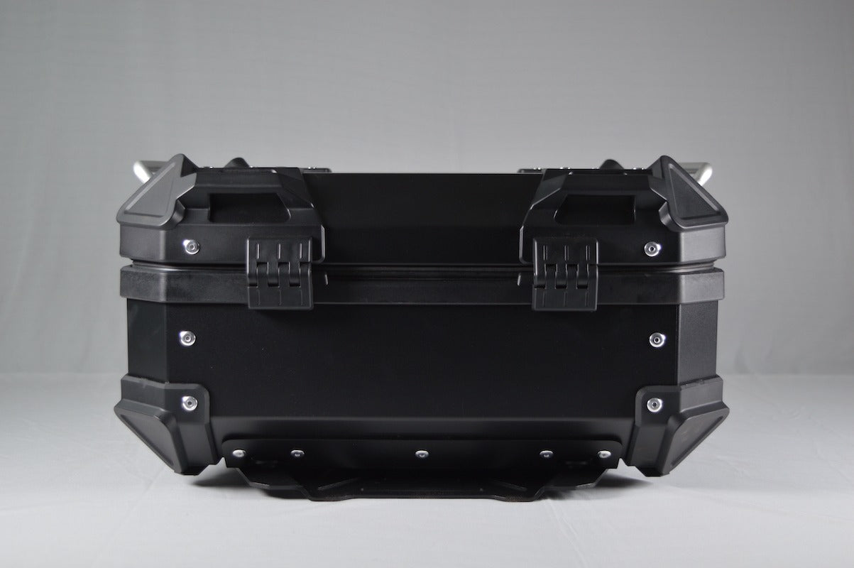 Moto Vanguard 22L black aluminum motorcycle top box