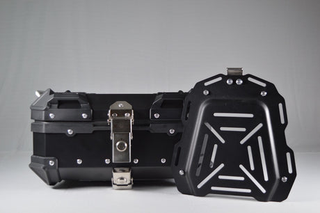 Moto Vanguard 22L black aluminum motorcycle top box