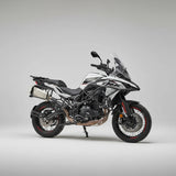 Barrel Storm stainless steel slip-on exhaust with link pipe for Benelli TRK 502X adventure motorcycle