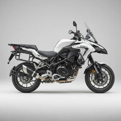 Barrel Rogue 2 Stainless Steel Exhaust with Mid Pipe for Benelli TRK 502 Adventure Motorcycle