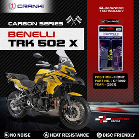 CRANK1 Carbon Front Brake Pads CFB902 for Benelli TRK 502 X