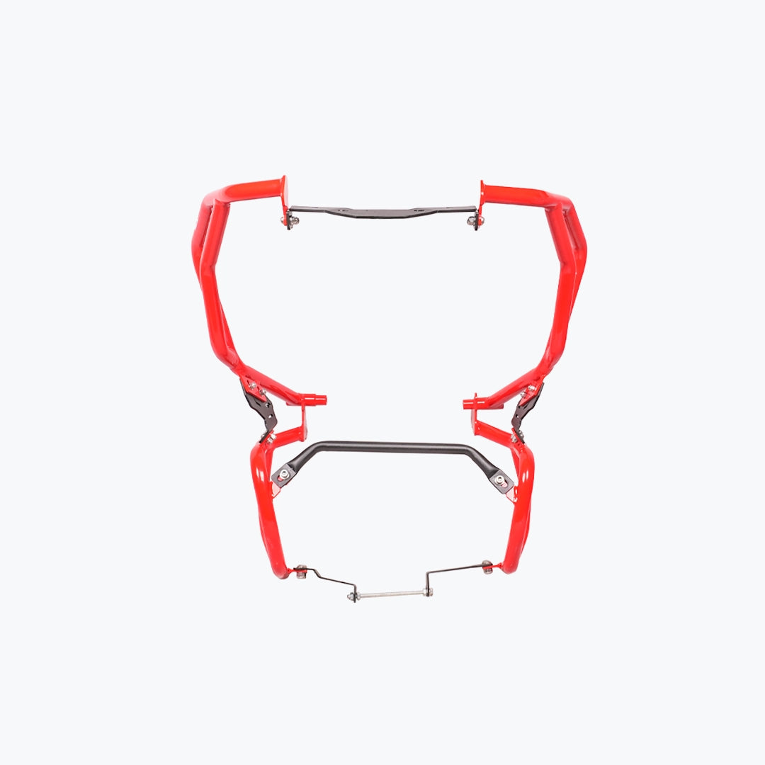 Legundary Raptor Crash Guard Upper Lower Set Red for TVS Apache RTX 300