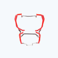 Legundary Raptor Crash Guard Upper Lower Set Red for TVS Apache RTX 300