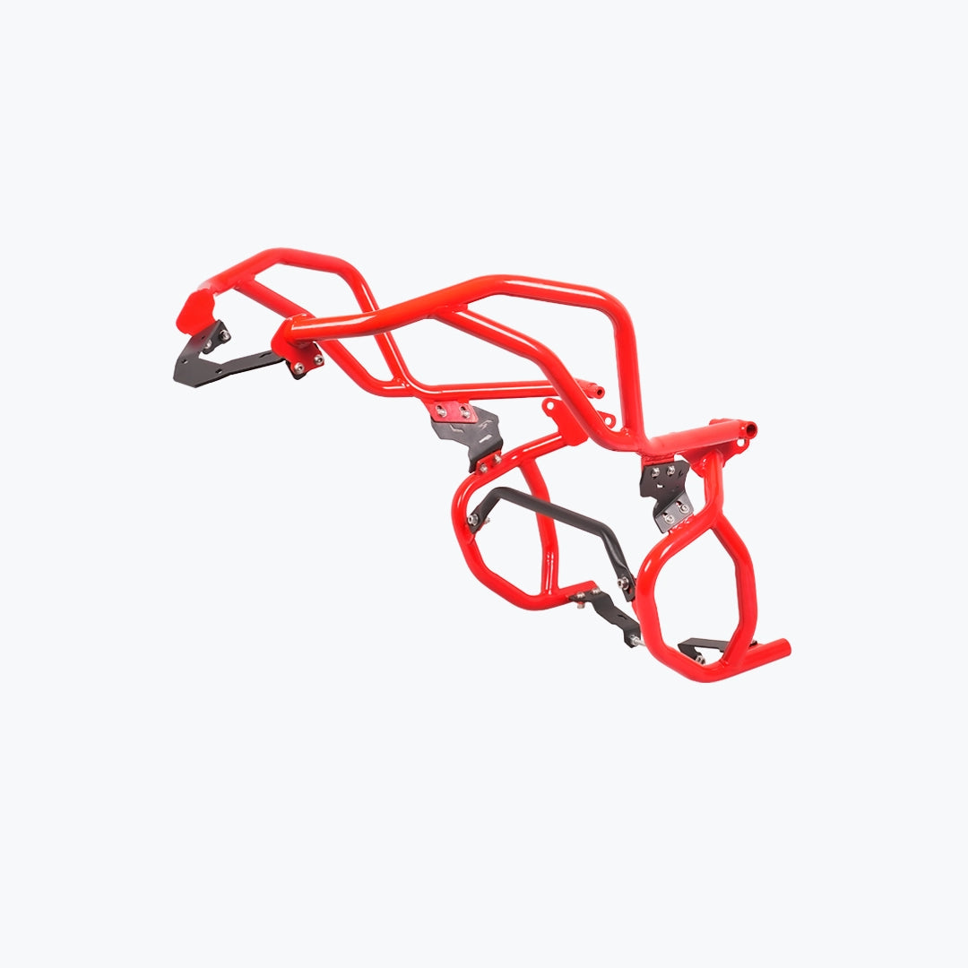 Legundary Raptor Crash Guard Upper Lower Set Red for TVS Apache RTX 300