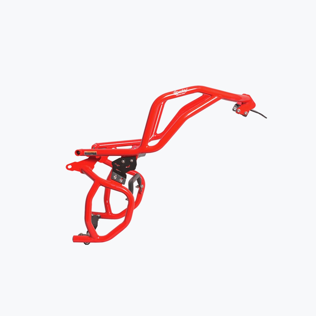 Legundary Raptor Crash Guard Upper Lower Set Red for TVS Apache RTX 300