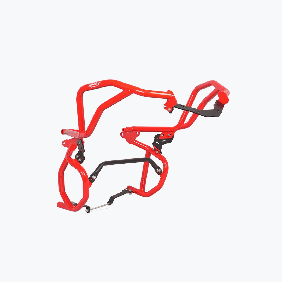 Legundary Raptor Crash Guard Upper Lower Set Red for TVS Apache RTX 300
