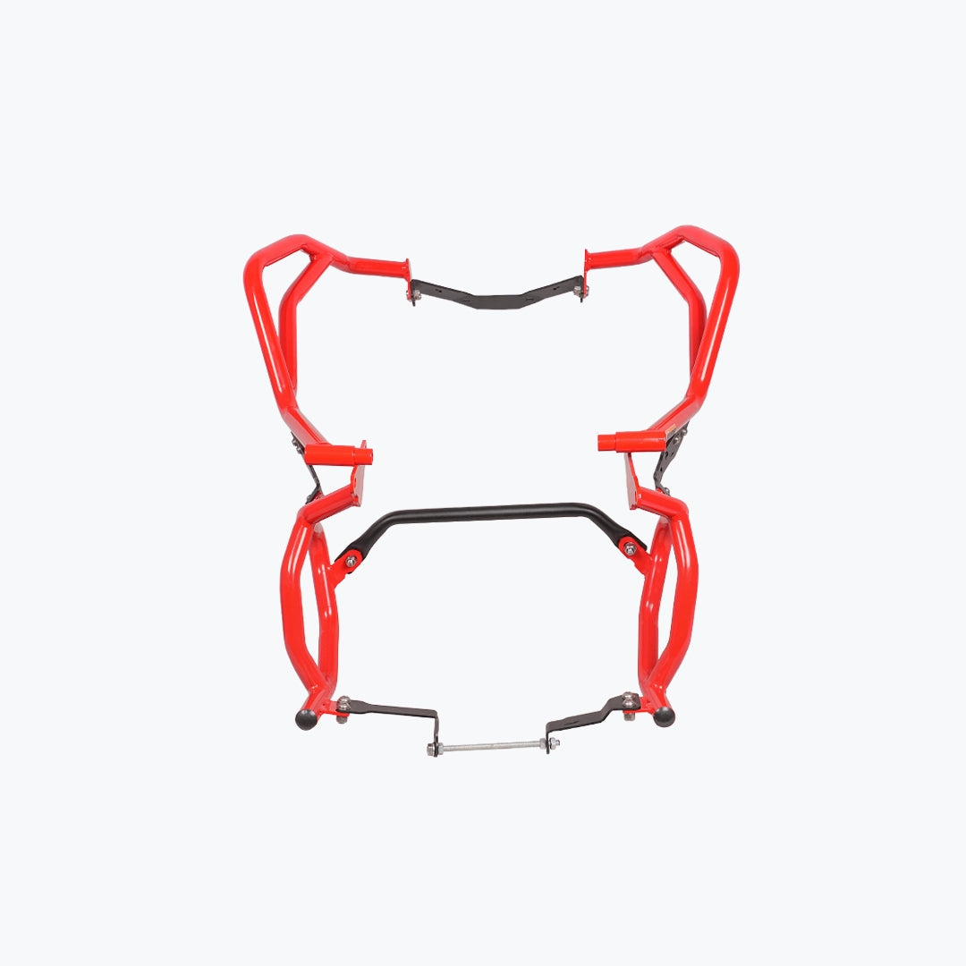 Legundary Raptor Crash Guard Upper Lower Set Red for TVS Apache RTX 300